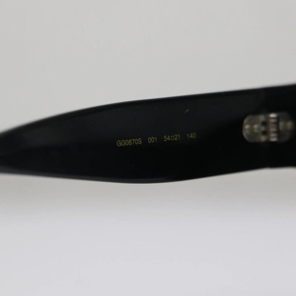 Gucci [GG0870S 001] Men's Black /Green Oval Sunglasses - Picture 7 of 14